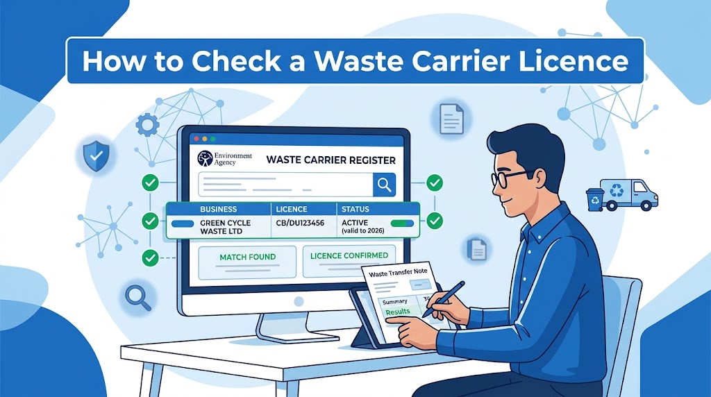 check waste carrier